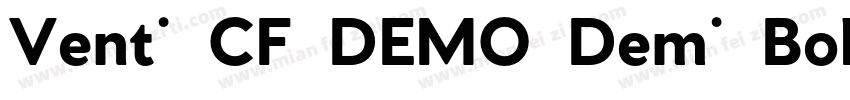 Venti CF DEMO Demi Bold字体转换